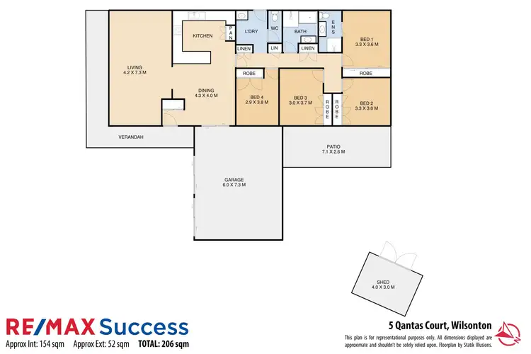 Floorplan of Homely house listing, 5 Qantas Court, Wilsonton QLD 4350