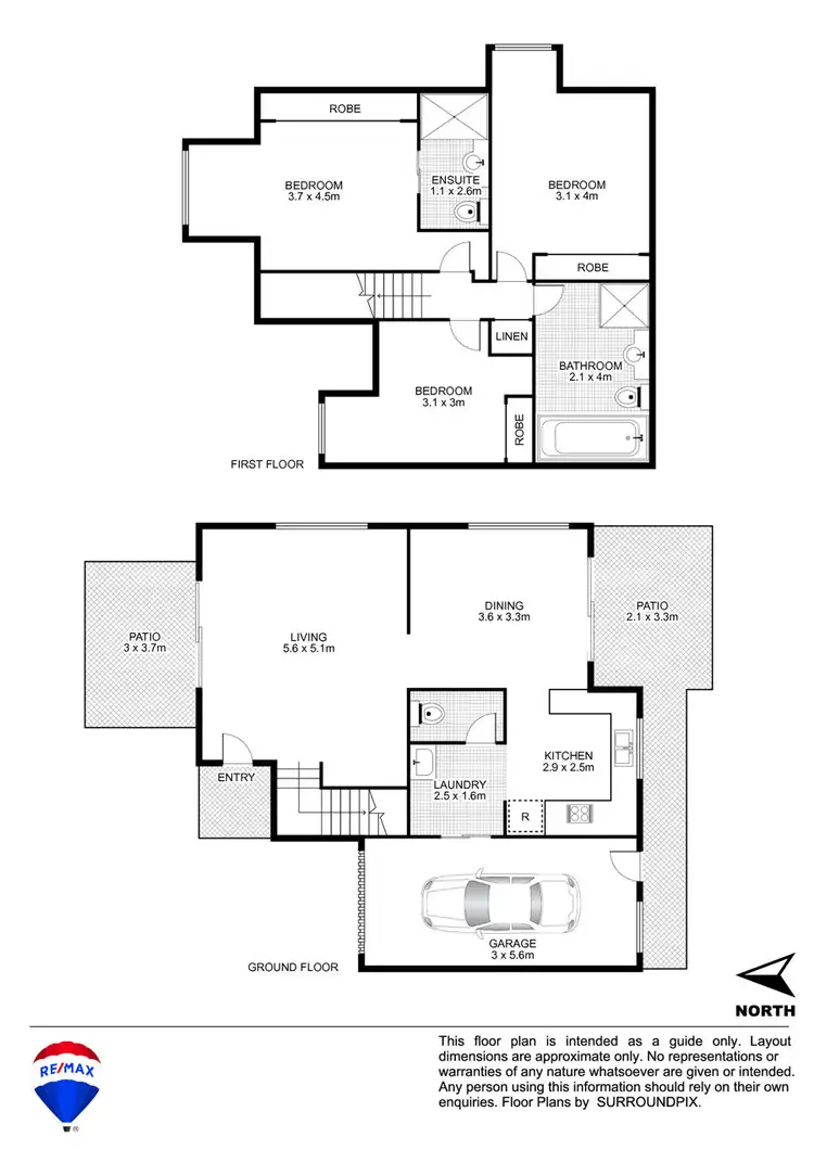 Floorplan of Homely townhouse listing, 6/27 BARLOW STREET, Cambridge Park NSW 2747