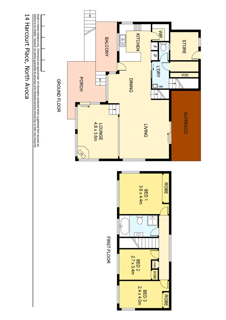 Floorplan of Homely house listing, 14 Harcourt Place, North Avoca NSW 2260