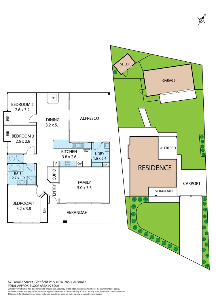 Floorplan of Homely house listing, 67 Lamilla Street, Glenfield Park NSW 2650