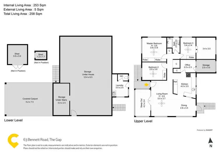 Floorplan of Homely house listing, 63 Bennett Road, The Gap QLD 4061