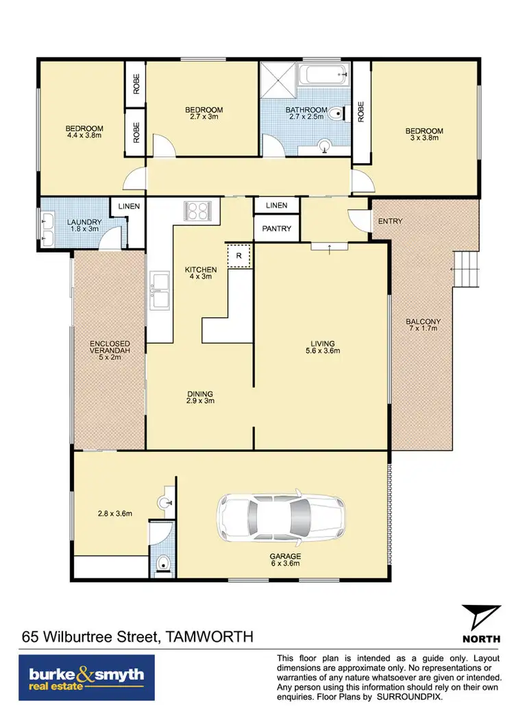 Floorplan of Homely house listing, 65 Wilburtree Street, Tamworth NSW 2340