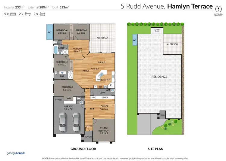 Floorplan of Homely house listing, 5 Rudd Avenue, Hamlyn Terrace NSW 2259