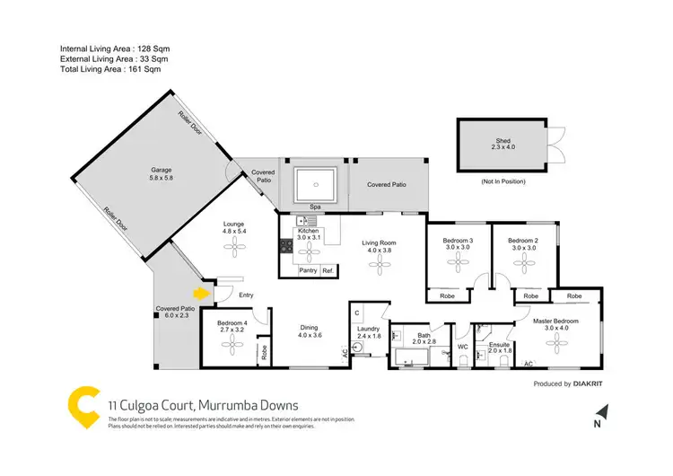 Floorplan of Homely house listing, 11 Culgoa Court, Murrumba Downs QLD 4503