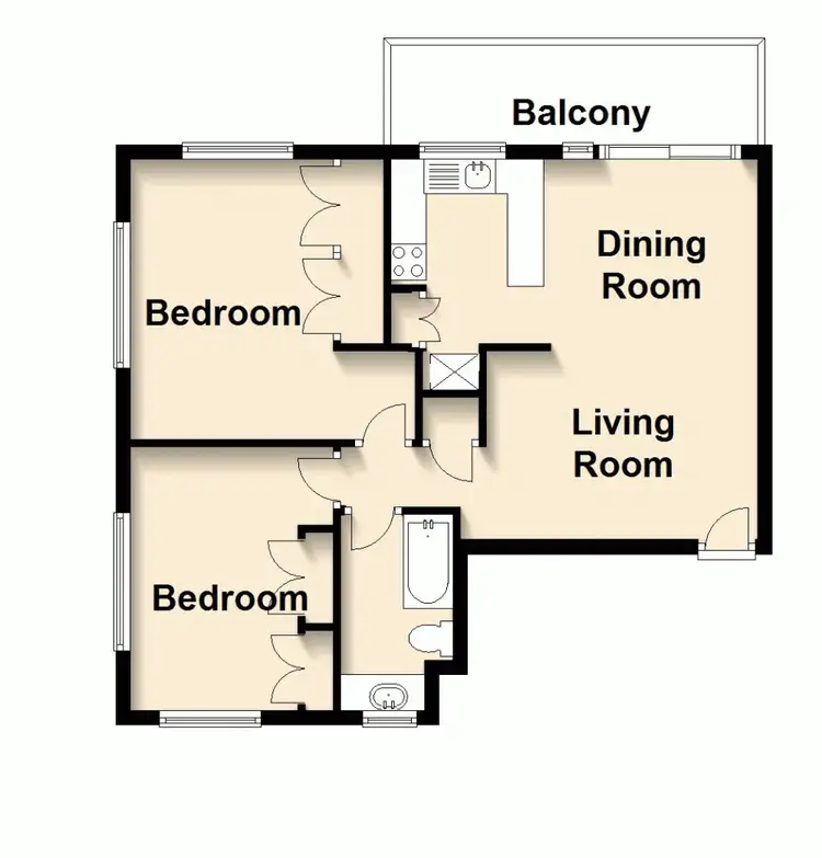 Floorplan of Homely unit listing, 4/122 Beck Street, Paddington QLD 4064