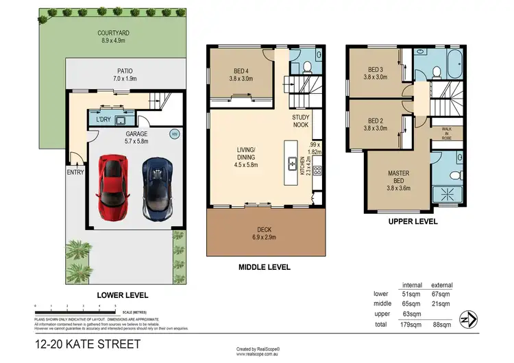 Floorplan of Homely townhouse listing, 12/20 Kate Street, Carina QLD 4152