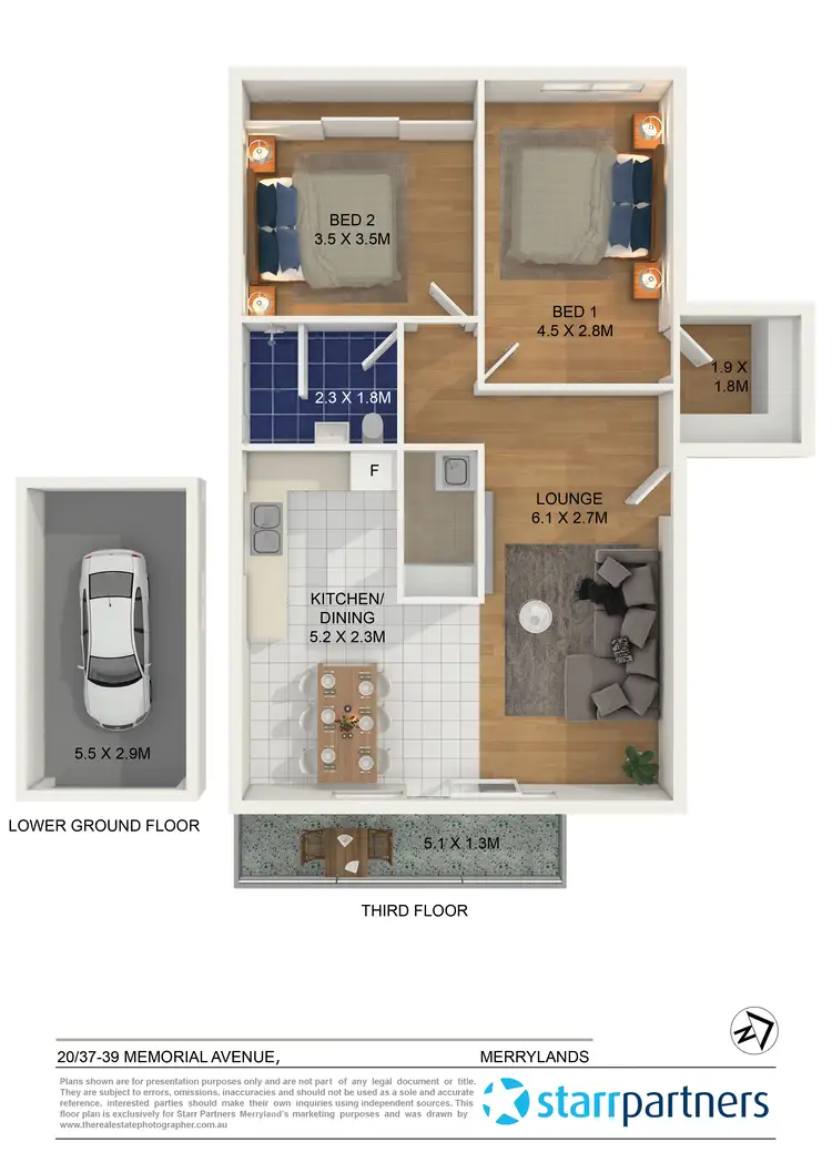 Floorplan of Homely unit listing, 20/37-39 Memorial Avenue, Merrylands NSW 2160