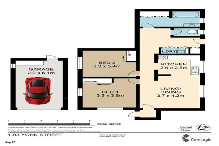 Floorplan of Homely unit listing, 1/93 York Street, Coorparoo QLD 4151