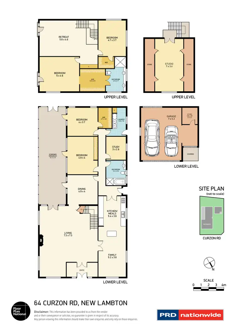Floorplan of Homely house listing, 64 Curzon Road, New Lambton Heights NSW 2305