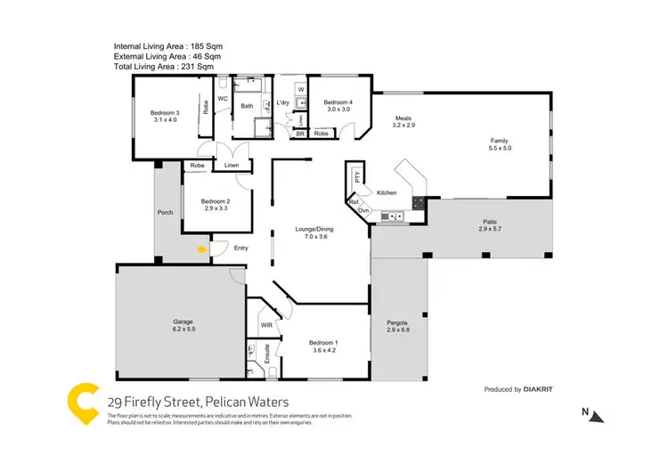 Floorplan of Homely house listing, 29 Firefly Street, Pelican Waters QLD 4551