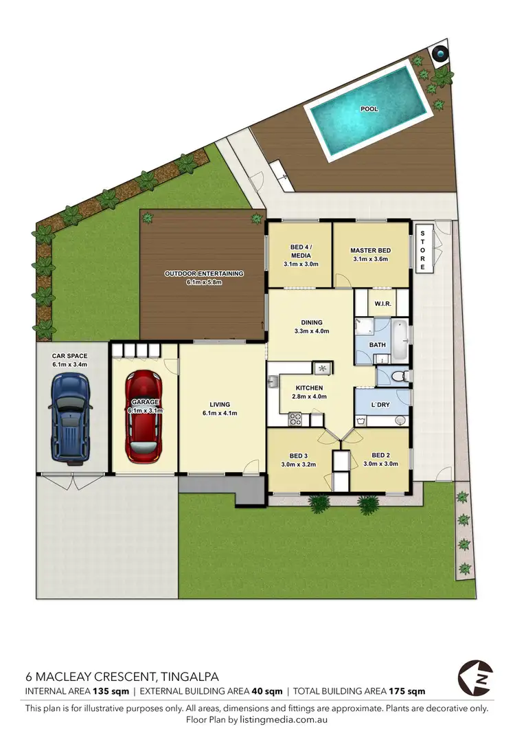 Floorplan of Homely house listing, 6 Macleay Crescent, Tingalpa QLD 4173