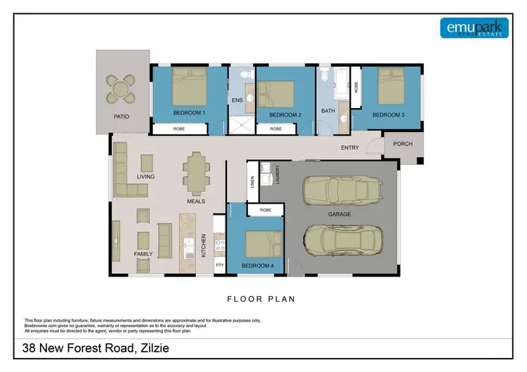 Floorplan of Homely house listing, 38 New Forest Road, Zilzie QLD 4710