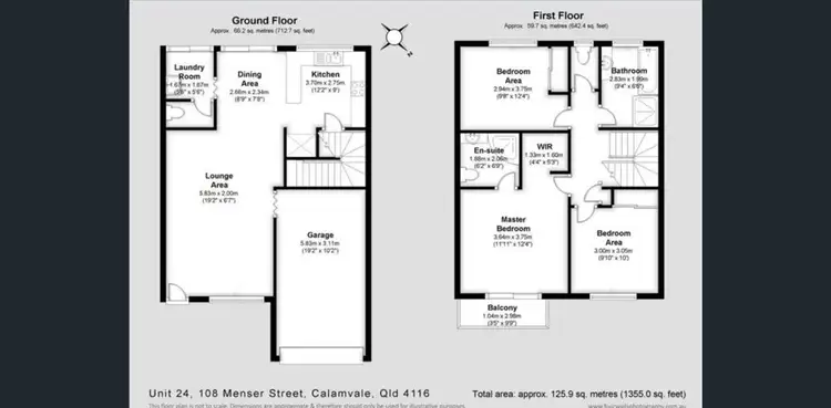 Floorplan of Homely townhouse listing, 24/108 MENSER ST, Calamvale QLD 4116
