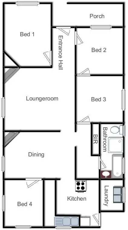 Floorplan of Homely house listing, 28 Laidlaw Street, Yass NSW 2582