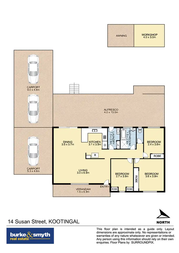Floorplan of Homely house listing, 14 Susan Street, Kootingal NSW 2352
