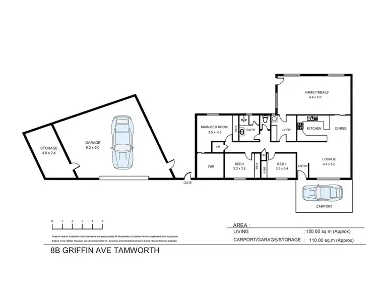 Floorplan of Homely house listing, 8B Griffin Avenue, Tamworth NSW 2340