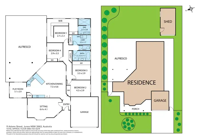 Floorplan of Homely house listing, 11 Adams Street, Junee NSW 2663