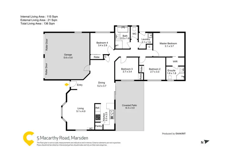 Floorplan of Homely house listing, 5 Macarthy Road, Marsden QLD 4132
