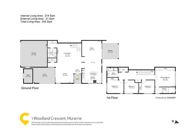 Floorplan of Homely house listing, 1 Woodland Crescent, Murarrie QLD 4172