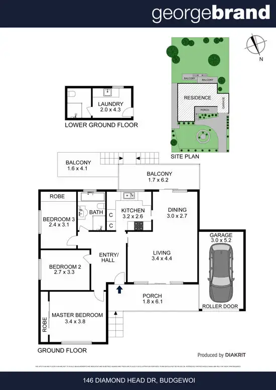 Floorplan of Homely house listing, 146 Diamond Head Dr, Budgewoi NSW 2262