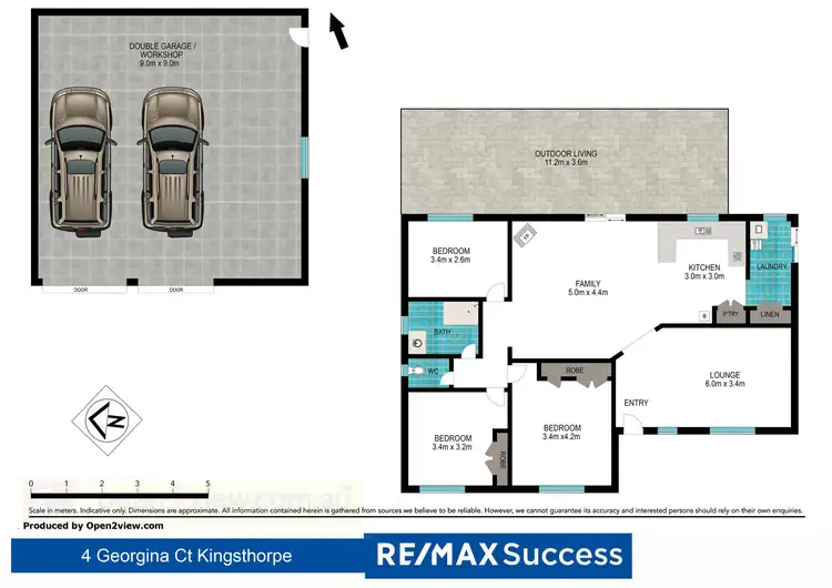 Floorplan of Homely house listing, 4 Georgina Court, Kingsthorpe QLD 4400