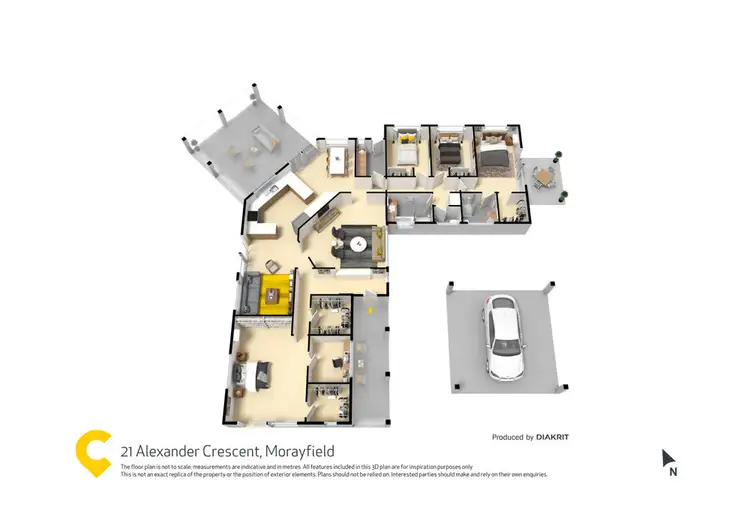 Floorplan of Homely house listing, 21 Alexander Crescent, Morayfield QLD 4506