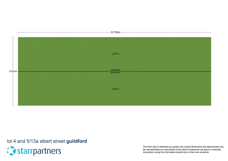 Floorplan of Homely land listing, Lot 4 & 5/13A Albert Street, Guildford NSW 2161