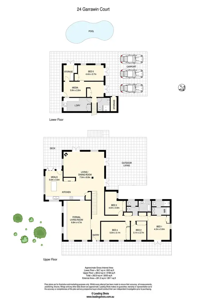 Floorplan of Homely house listing, 24 Garrawin Court, Clear Mountain QLD 4500