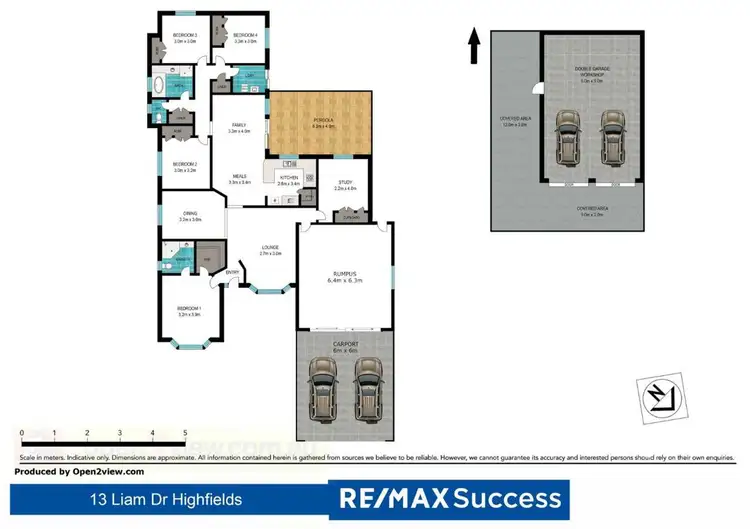 Floorplan of Homely house listing, 13 Liam Drive, Highfields QLD 4352