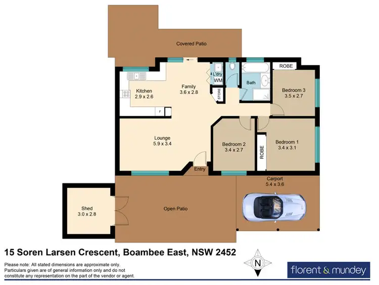 Floorplan of Homely house listing, 15 Soren Larsen Cres, Boambee East NSW 2452