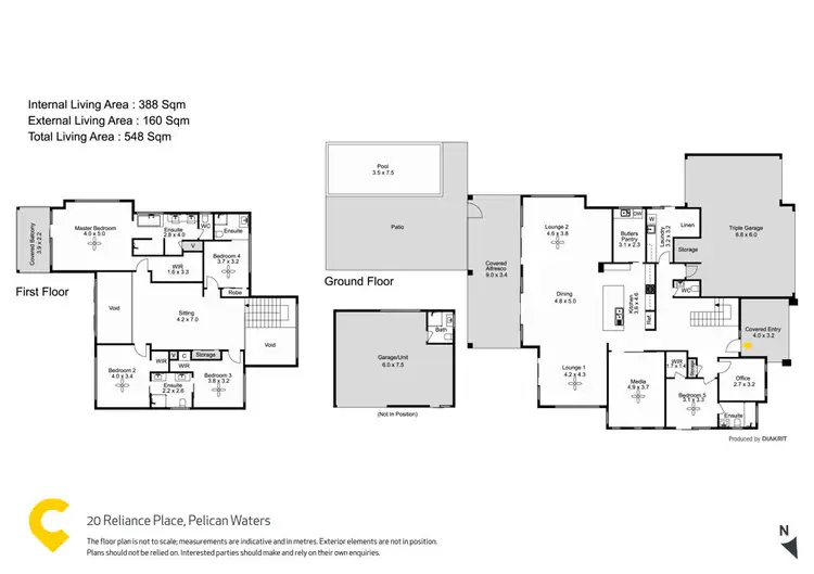 Floorplan of Homely house listing, 20 Reliance Place, Pelican Waters QLD 4551