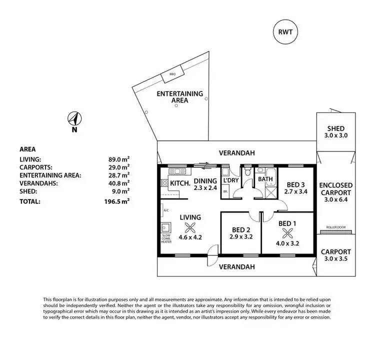 Floorplan of Homely house listing, 9 Wyatt Road, Strathalbyn SA 5255