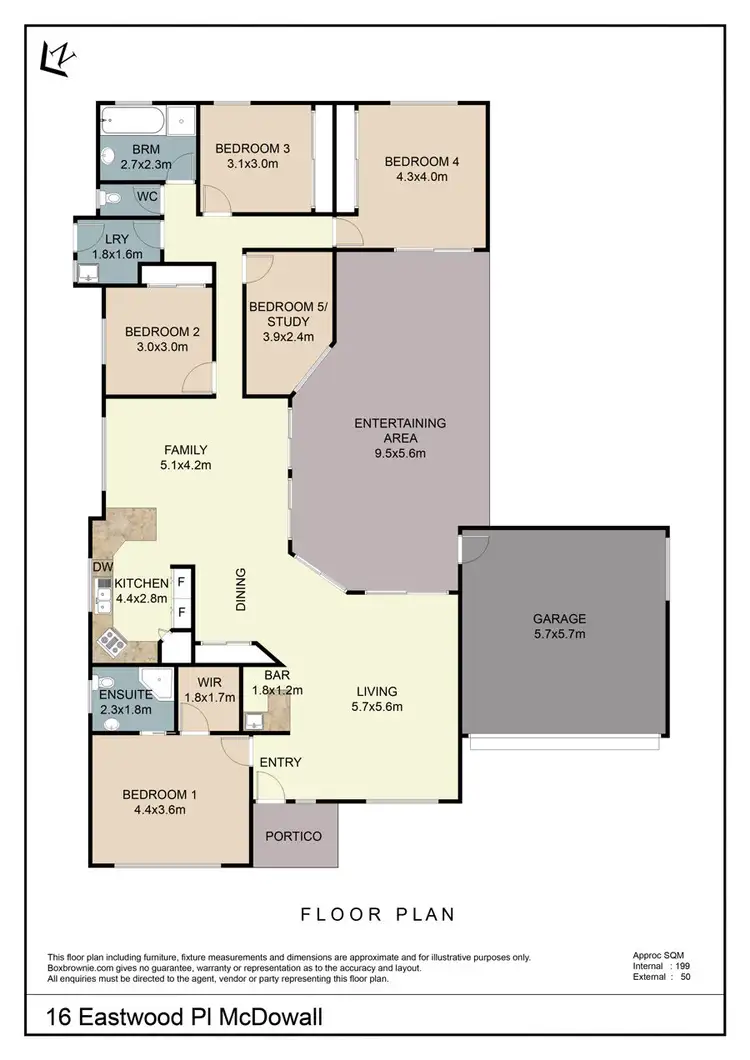 Floorplan of Homely house listing, 16 Eastwood Place, Mcdowall QLD 4053