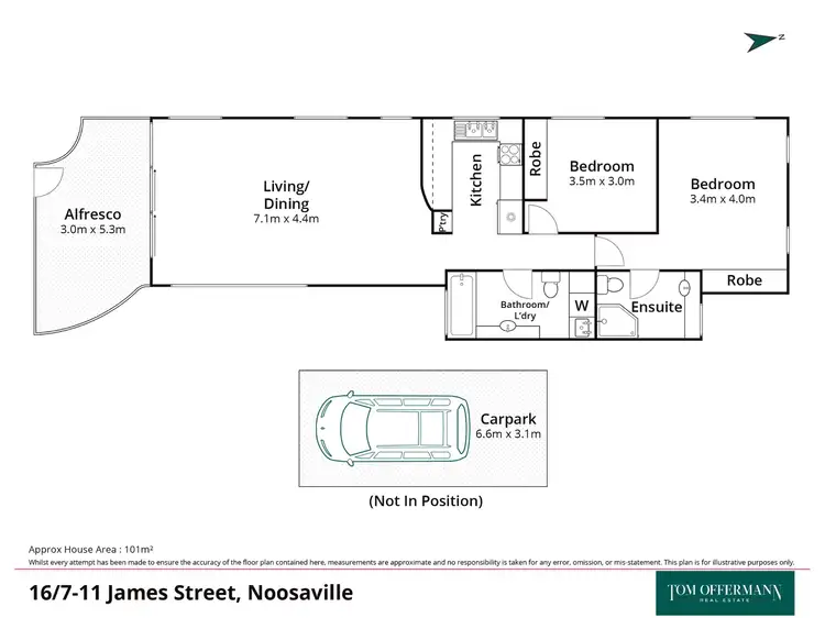 Floorplan of Homely unit listing, 16/7-11 James Street, Noosaville QLD 4566
