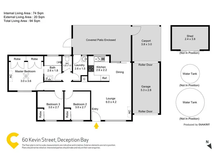 Floorplan of Homely house listing, 60 Kevin Street, Deception Bay QLD 4508