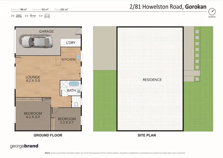 Floorplan of Homely unit listing, 2/81 Howelston Road, Gorokan NSW 2263