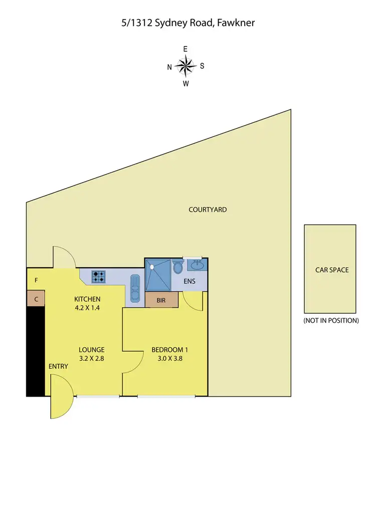 Floorplan of Homely apartment listing, 5/1312 Sydney Rd, Fawkner VIC 3060