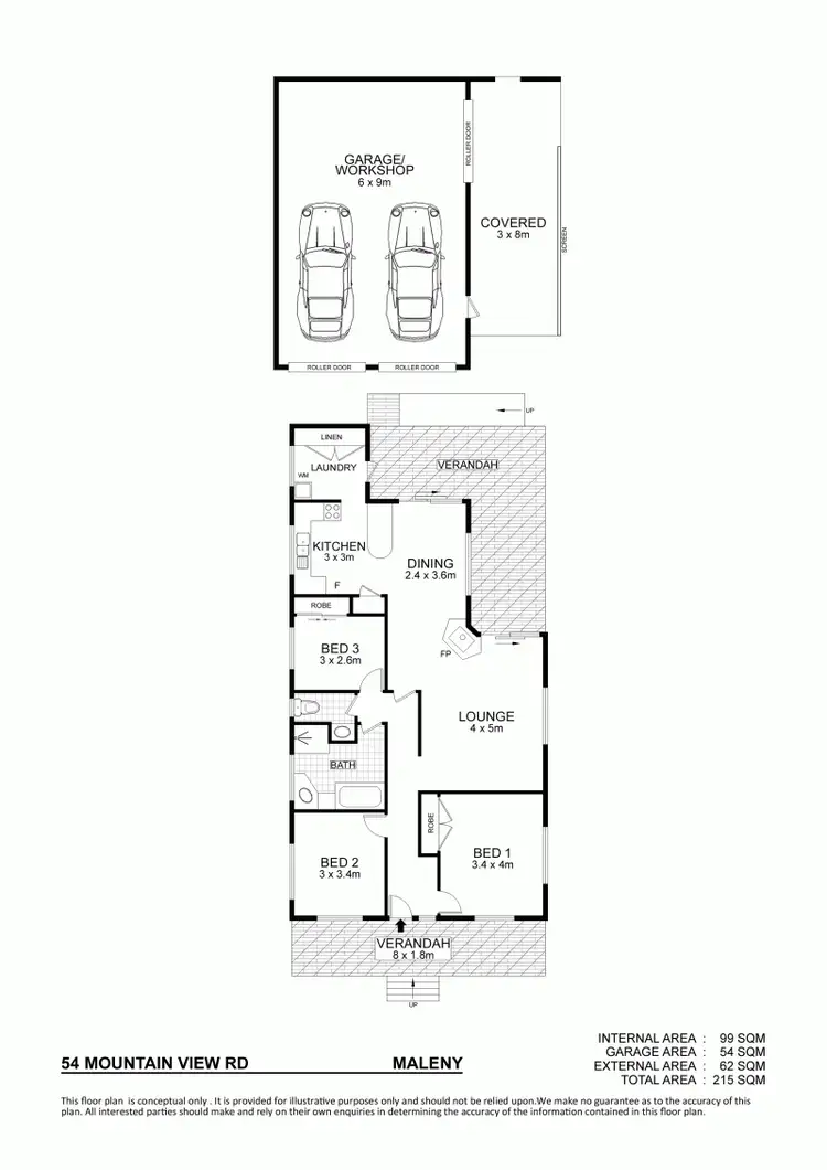Floorplan of Homely house listing, 54 Mountain View Road, Maleny QLD 4552