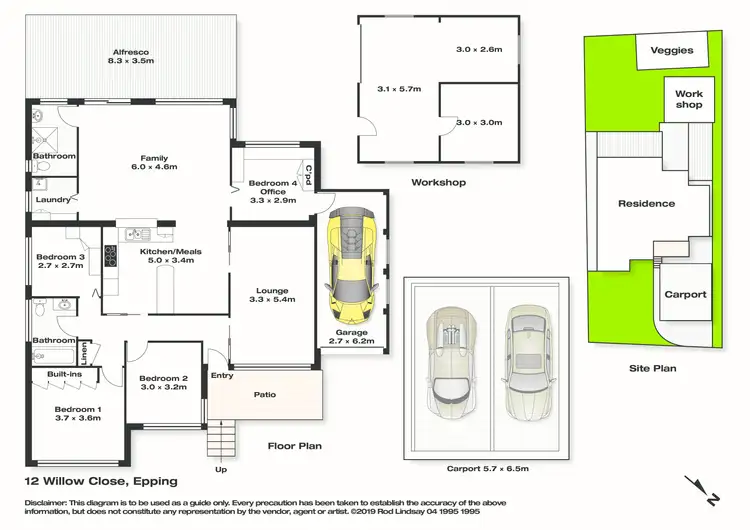 Floorplan of Homely house listing, 12 Willow Close, Epping NSW 2121