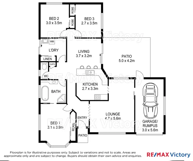 Floorplan of Homely house listing, 1 Cadaga Place, Caboolture QLD 4510