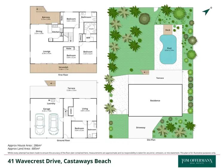 Floorplan of Homely house listing, 41 Wavecrest Drive, Castaways Beach QLD 4567