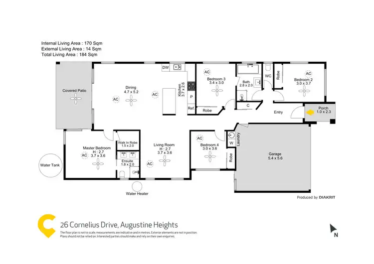 Floorplan of Homely house listing, 26 Cornelius Drive, Augustine Heights QLD 4300