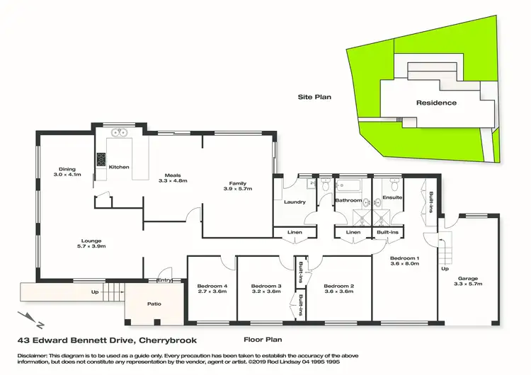 Floorplan of Homely house listing, 43 Edward Bennett Drive, Cherrybrook NSW 2126