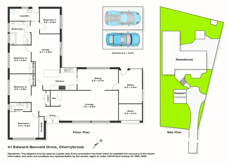 Floorplan of Homely house listing, 41 Edward Bennett Drive, Cherrybrook NSW 2126