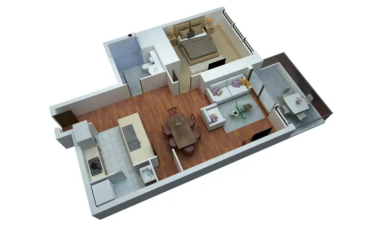 Floorplan of Homely apartment listing, 1402/2 Como Crescent, Southport QLD 4215