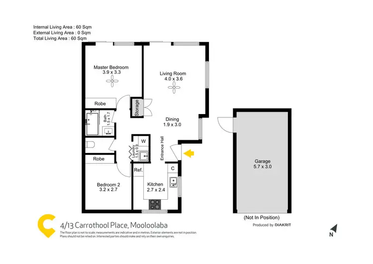 Floorplan of Homely unit listing, 4/13 Carrothool Place, Mooloolaba QLD 4557