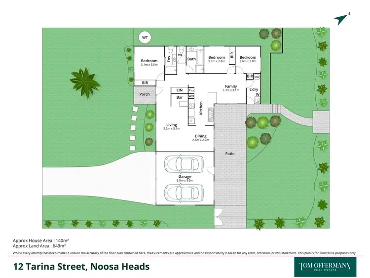 Floorplan of Homely house listing, 12 Tarina Street, Noosa Heads QLD 4567