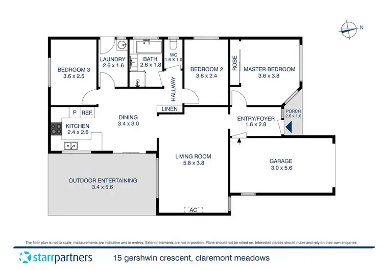 Floorplan of Homely house listing, 15 Gershwin Crescent, Claremont Meadows NSW 2747