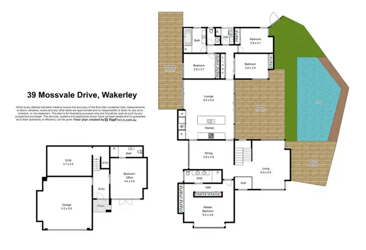 Floorplan of Homely house listing, 39 Mossvale Drive, Wakerley QLD 4154