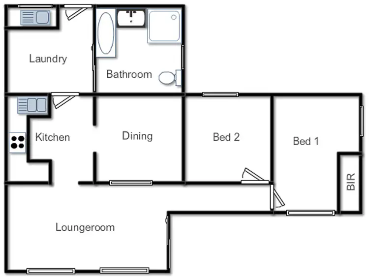 Floorplan of Homely house listing, 8 Bogolong Street, Bowning NSW 2582